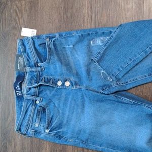 Gap Girls Size 4/27R High rise Super Stretch Jeans